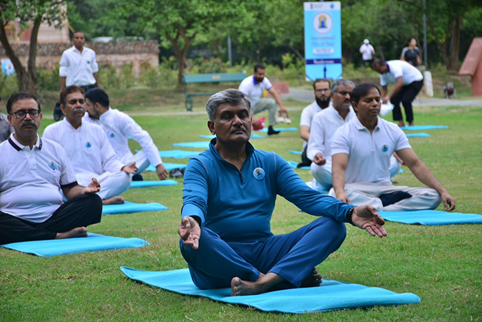 MoHUA holds special yoga session